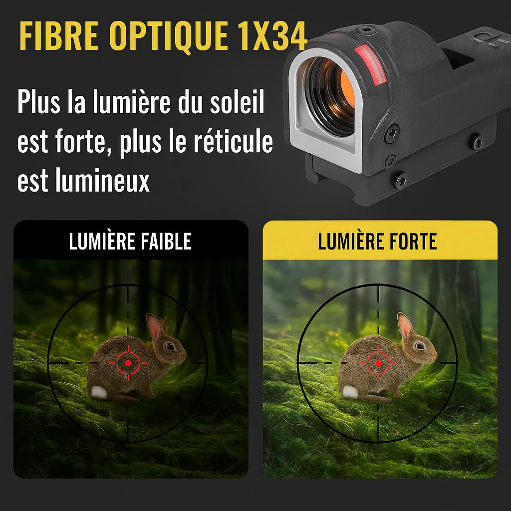 Viseur point rouge fibre optique - Surplus militaire