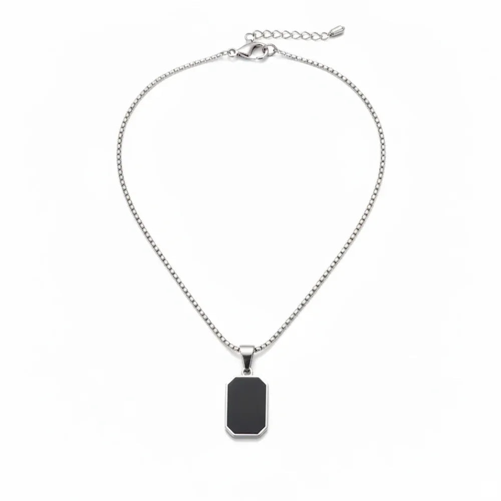 Collier plaque militaire noir - Surplus militaire