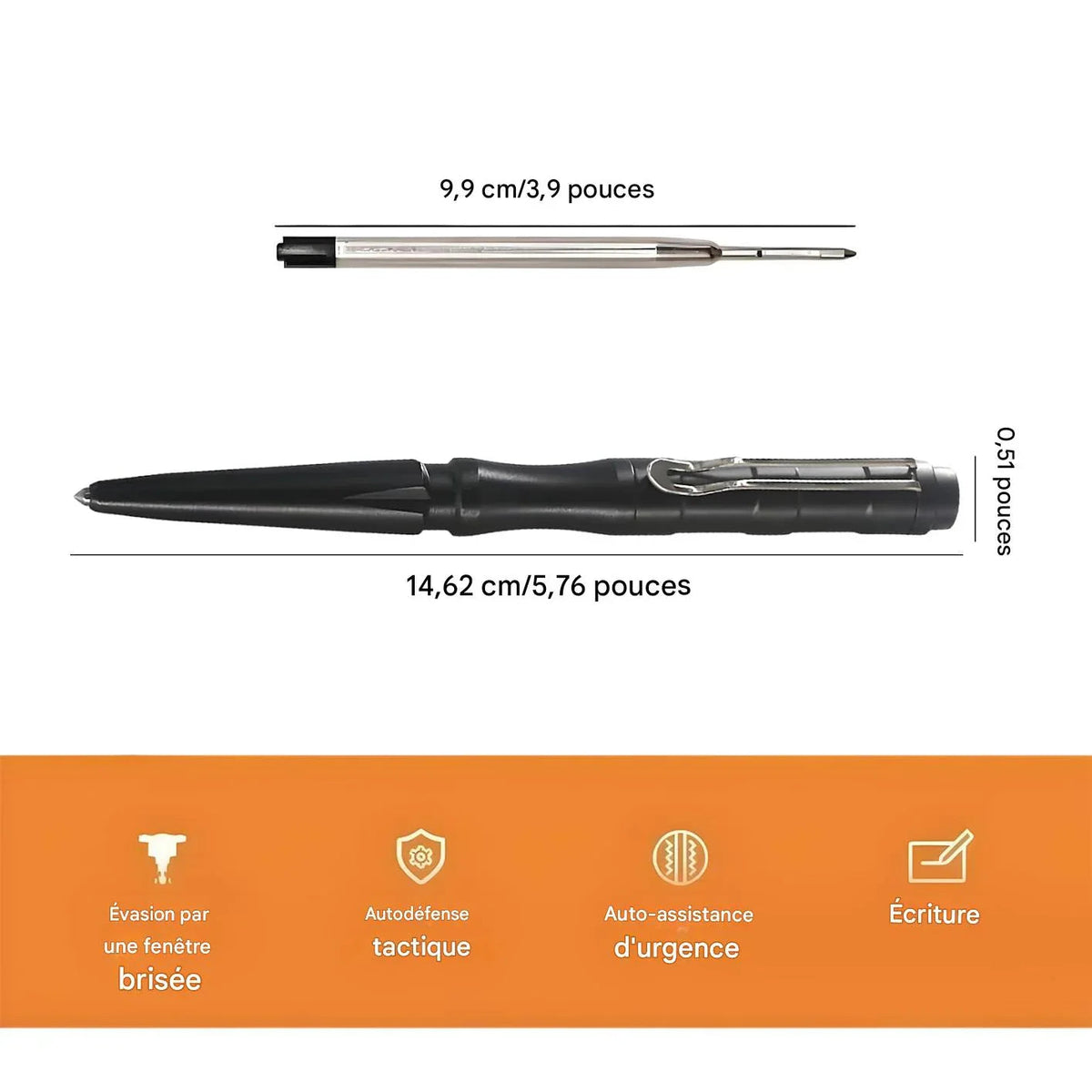 Kubotan aluminium - Surplus militaire