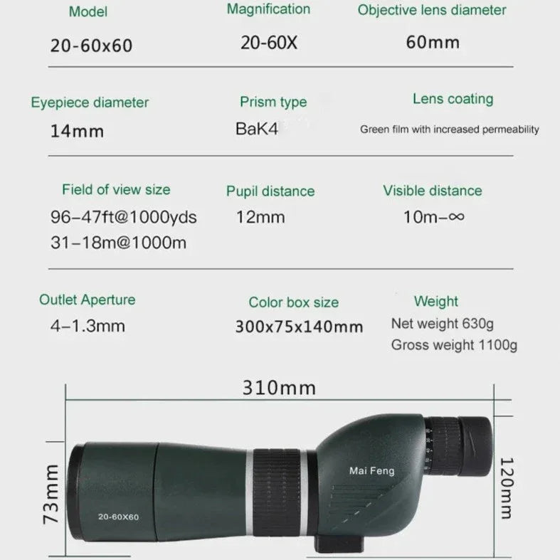 Monoculaire 20x60 - Surplus militaire