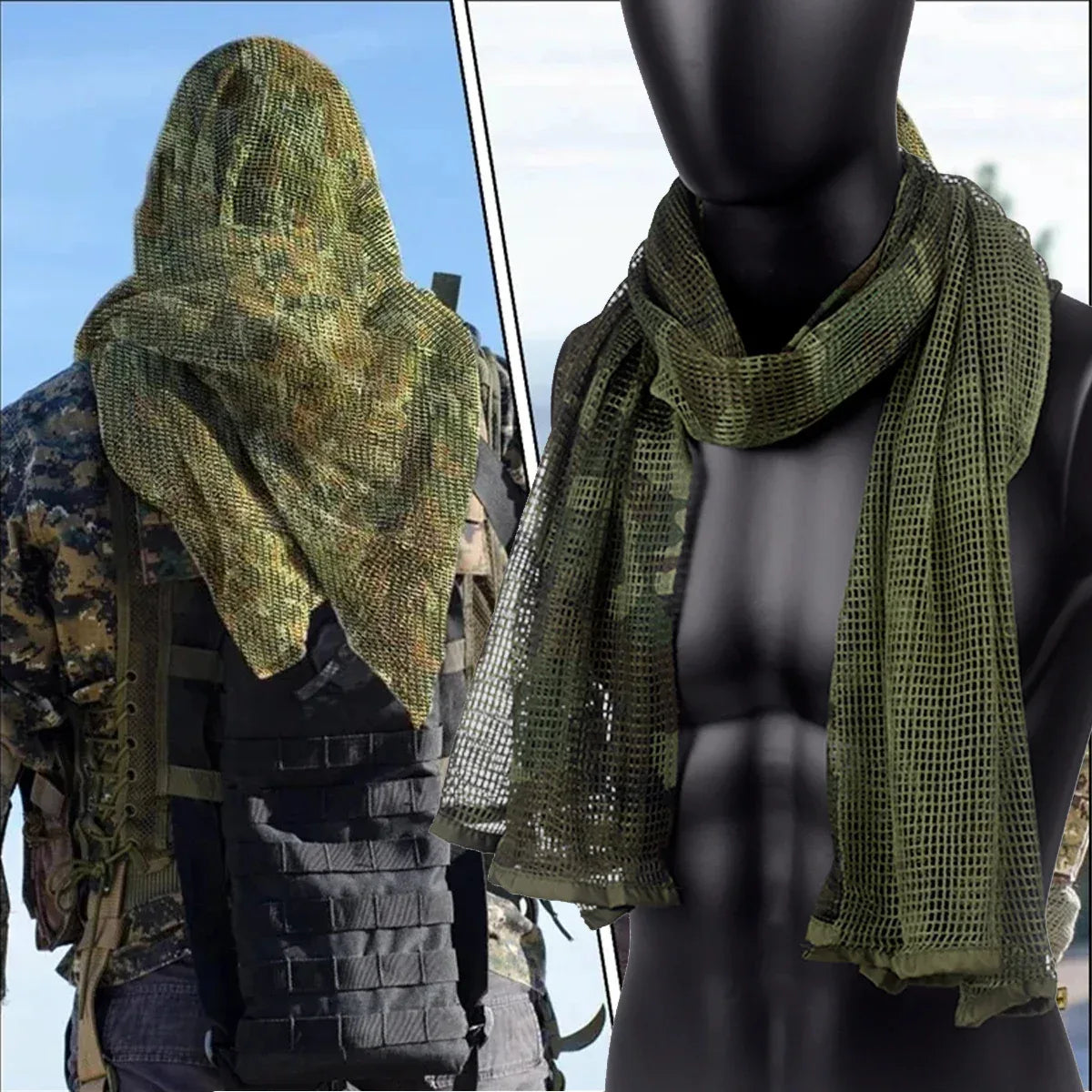 Écharpe camouflage militaire - Surplus militaire