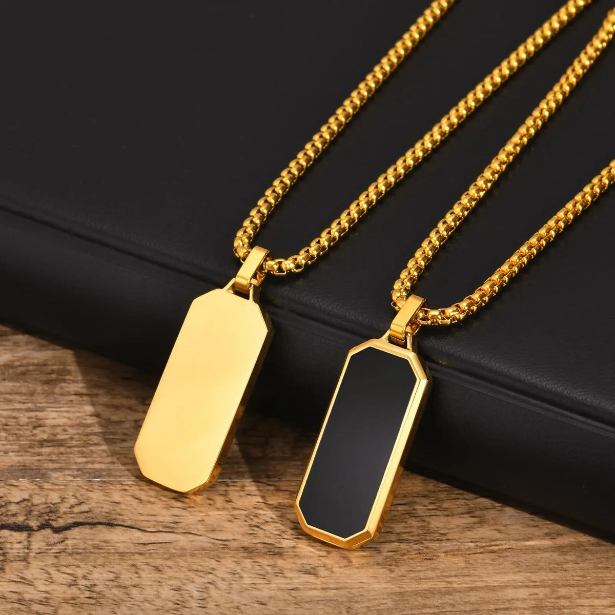 Collier plaque militaire noir - Surplus militaire