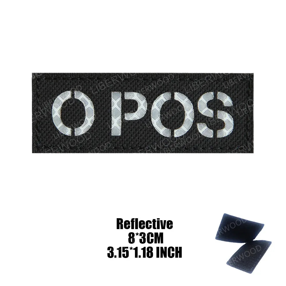 Patch groupe sanguin militaire - Surplus militaire