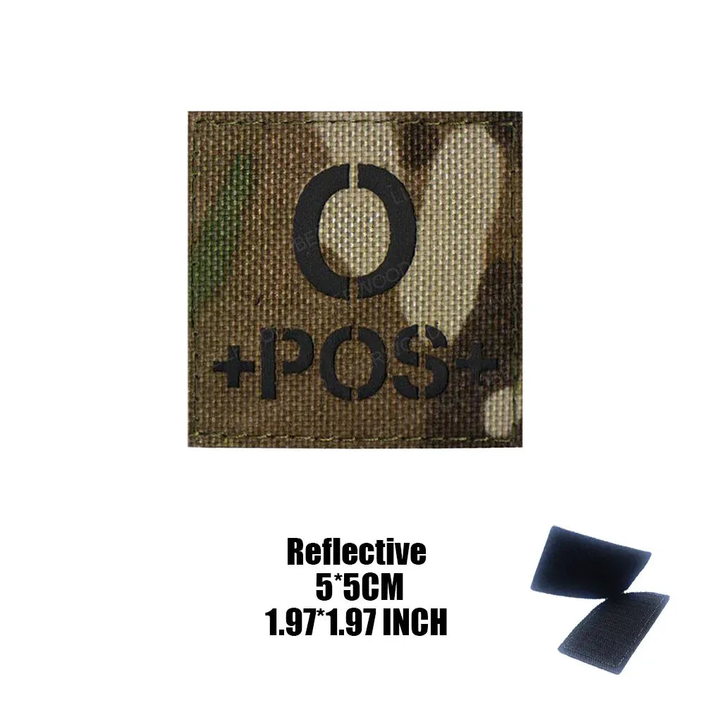 Patch groupe sanguin militaire - Surplus militaire
