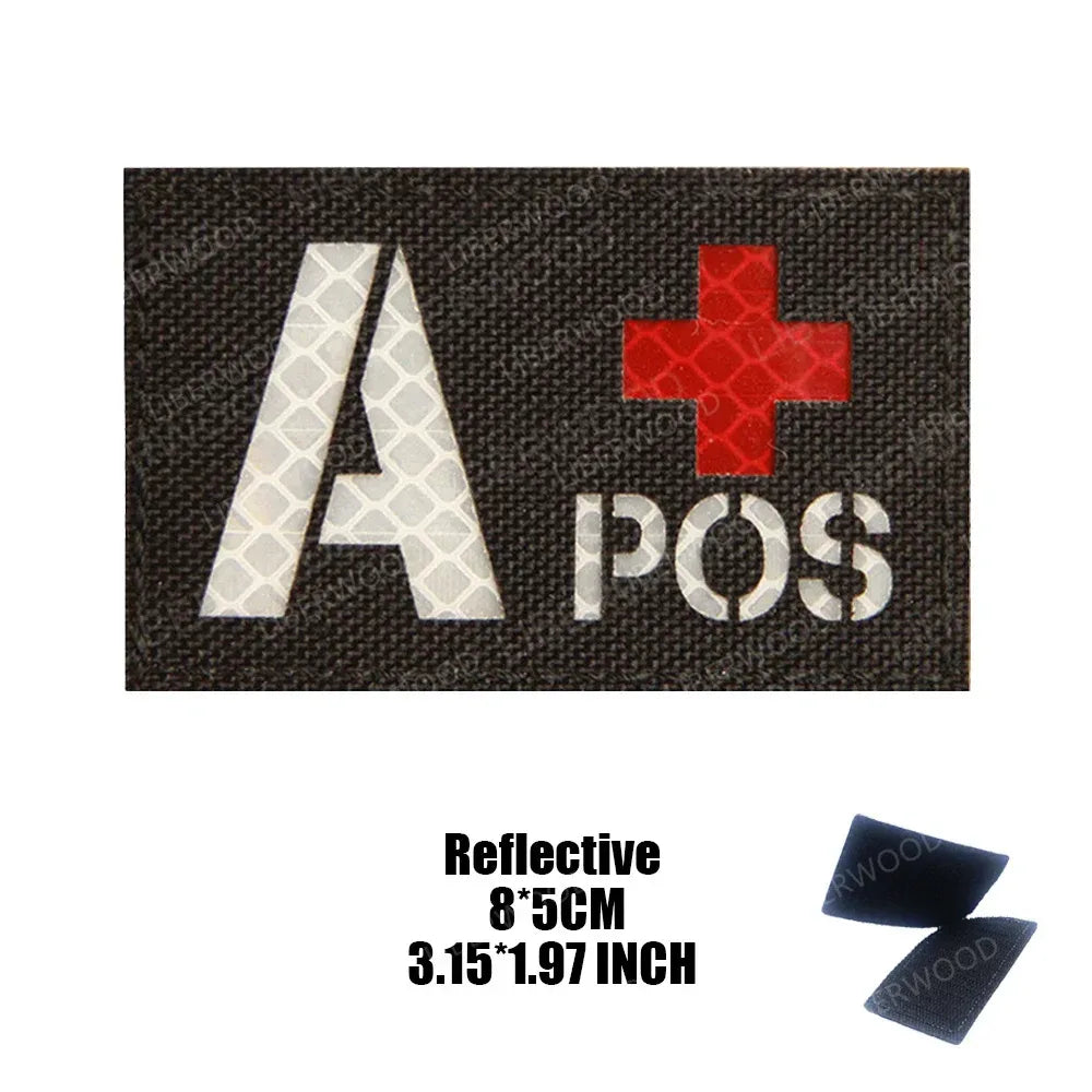 Patch groupe sanguin militaire - Surplus militaire