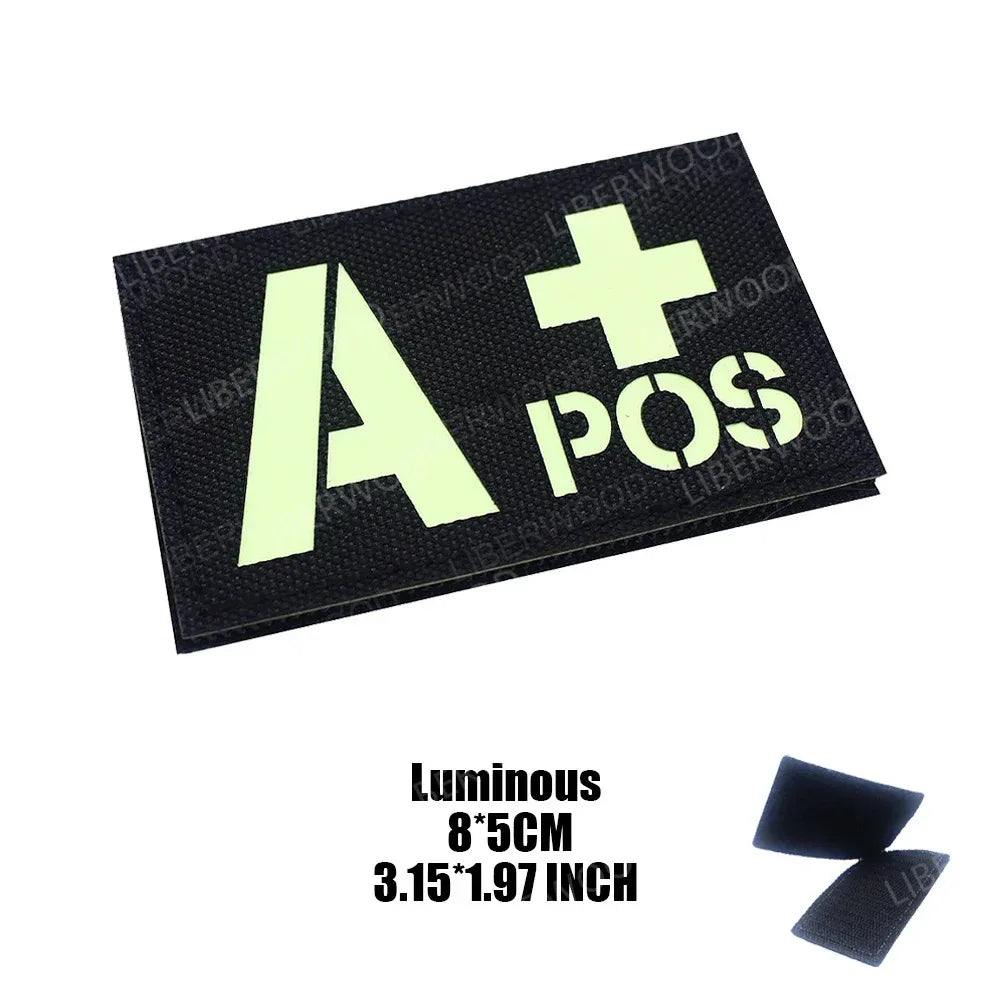 Patch groupe sanguin militaire - Surplus militaire