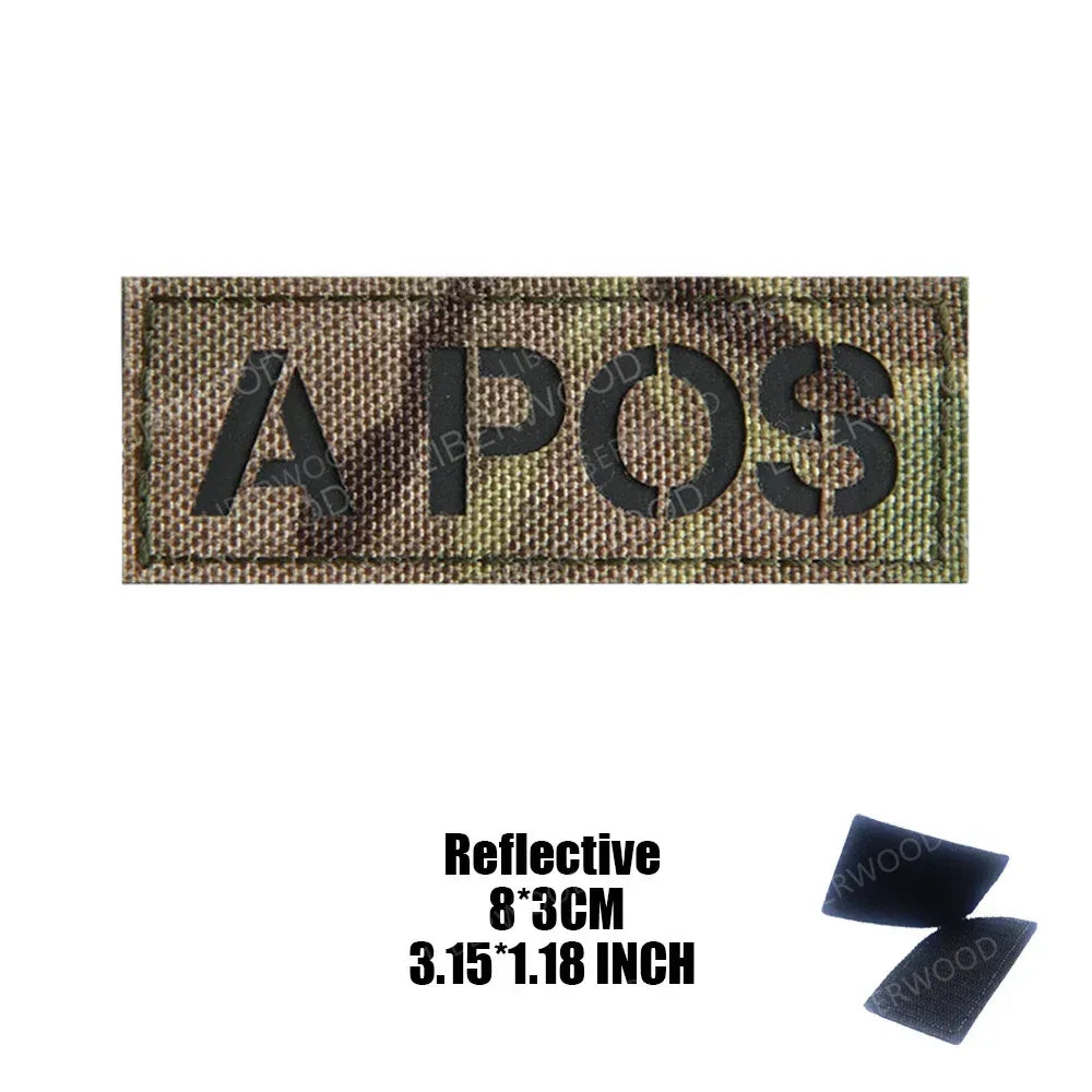 Patch groupe sanguin militaire - Surplus militaire