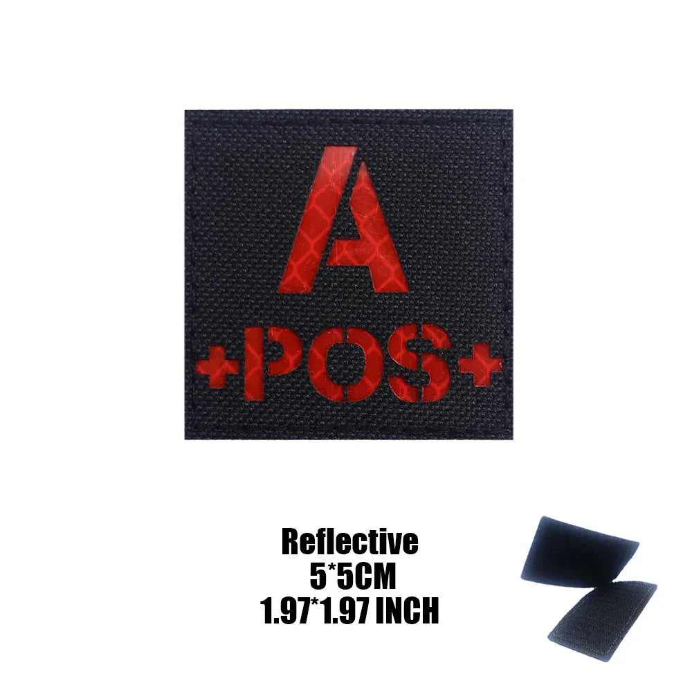 Patch groupe sanguin militaire - Surplus militaire