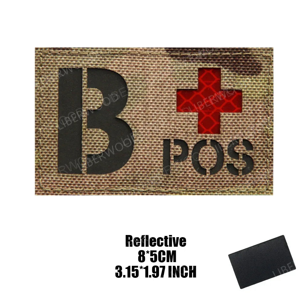 Patch groupe sanguin militaire - Surplus militaire