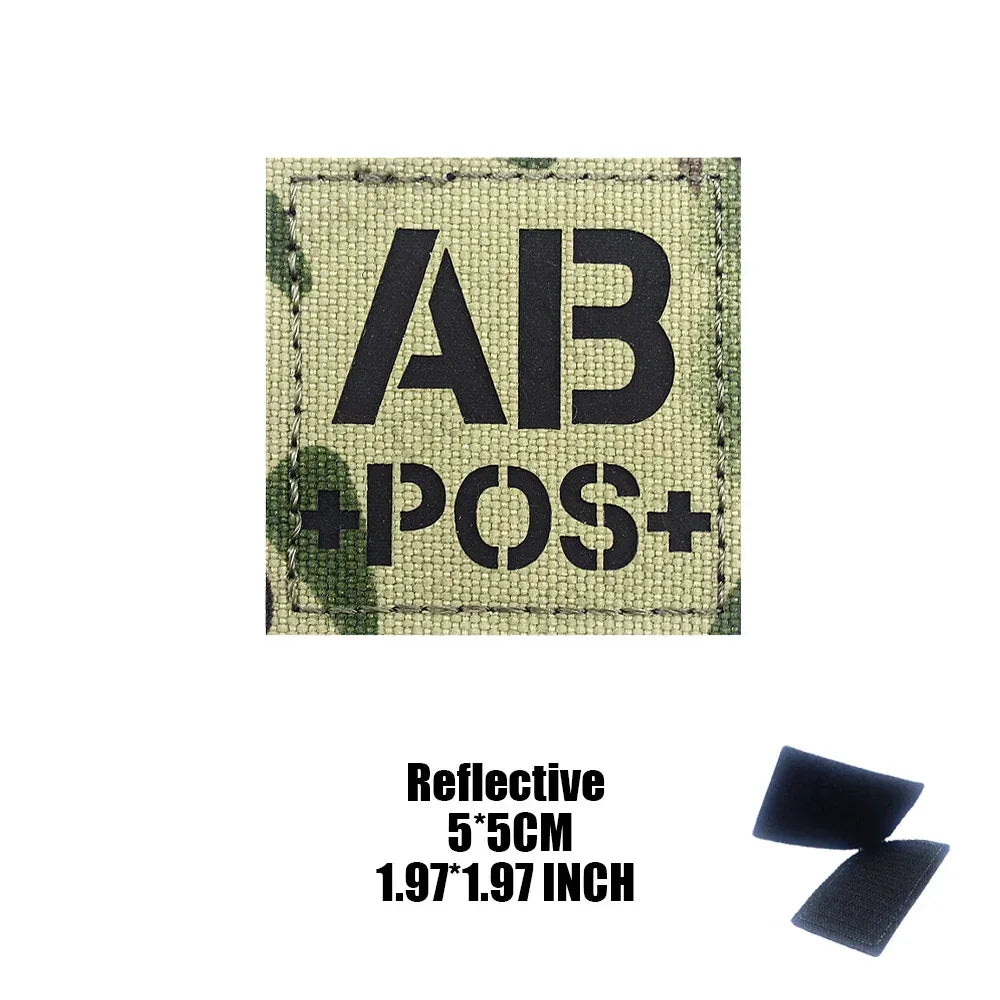 Patch groupe sanguin militaire - Surplus militaire