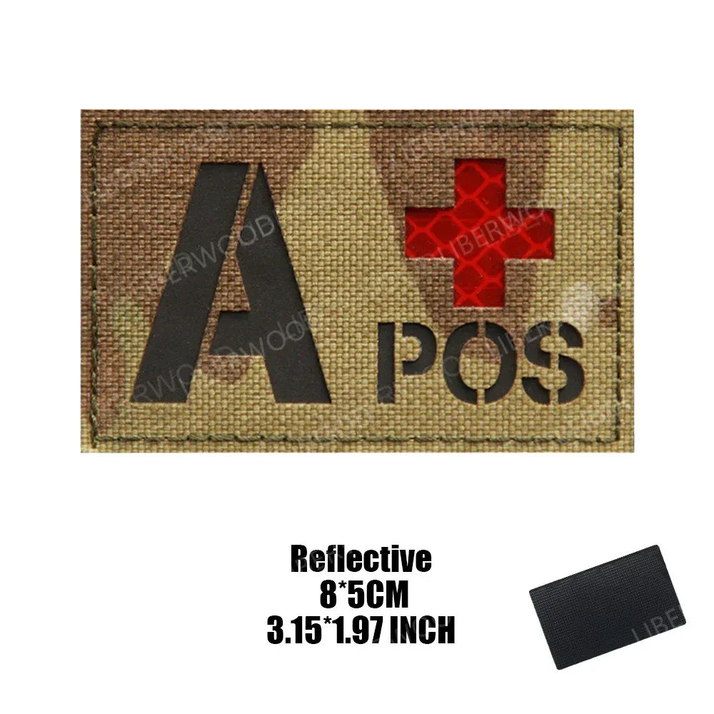 Patch groupe sanguin militaire - Surplus militaire