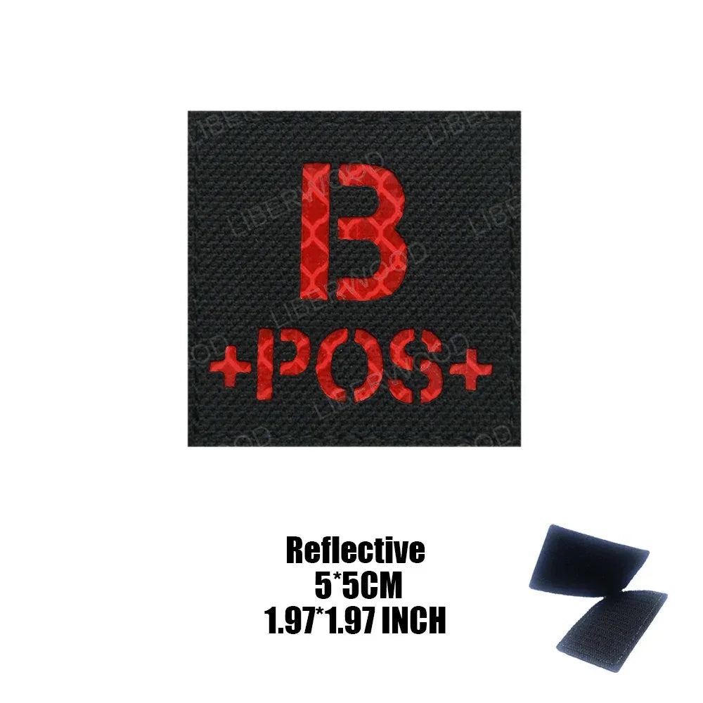 Patch groupe sanguin militaire - Surplus militaire