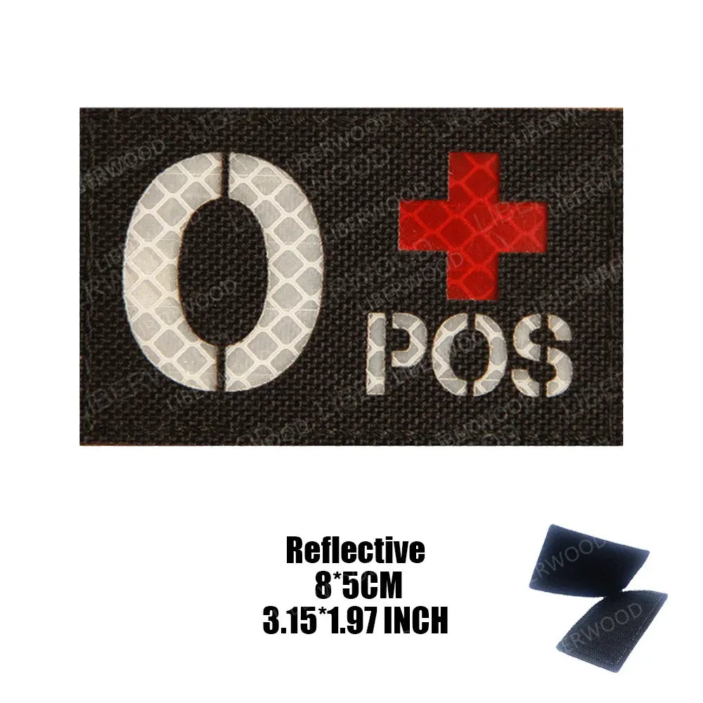 Patch groupe sanguin militaire - Surplus militaire