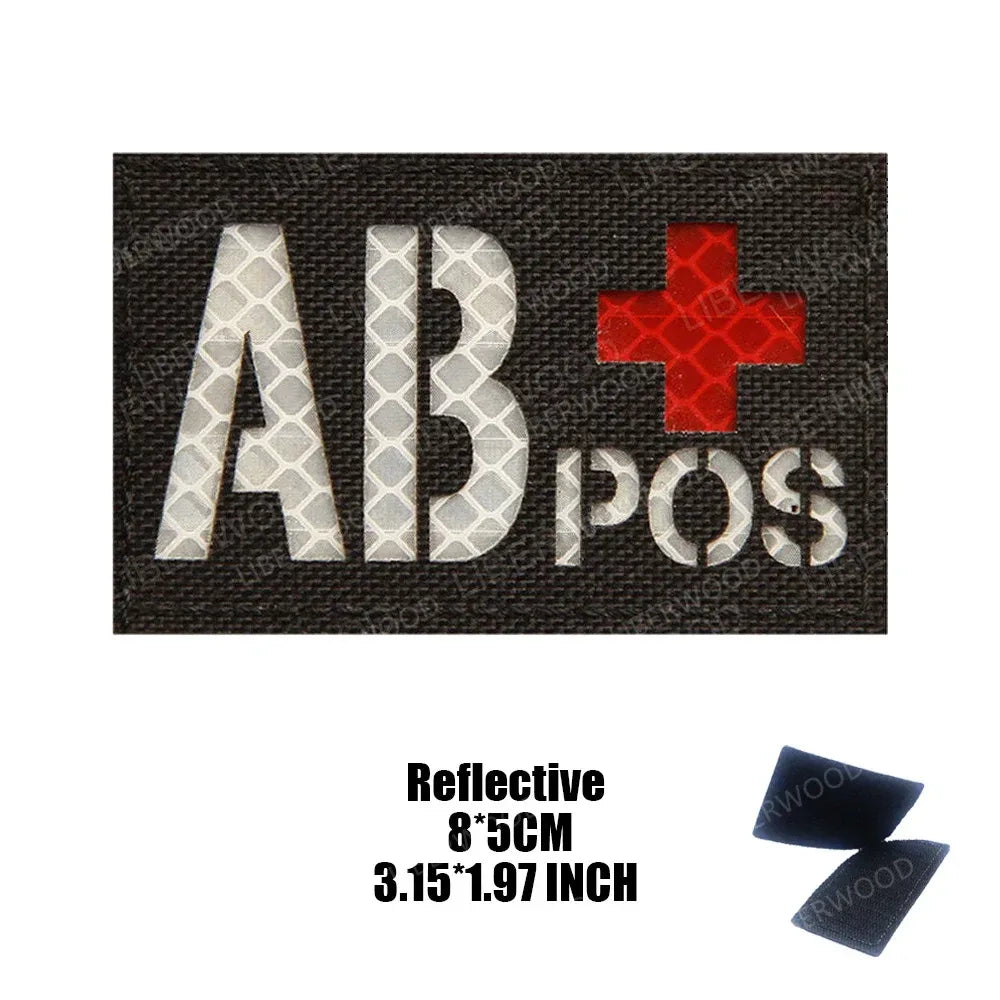 Patch groupe sanguin militaire - Surplus militaire