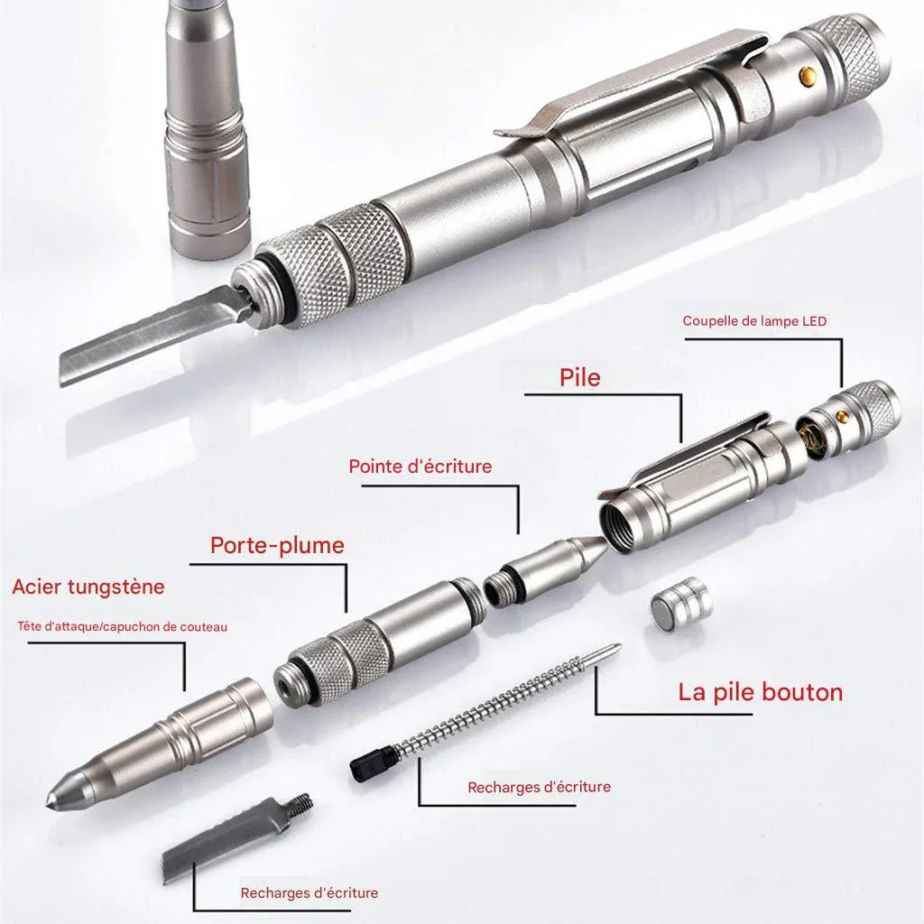 Stylo tactique avec lame - Surplus militaire