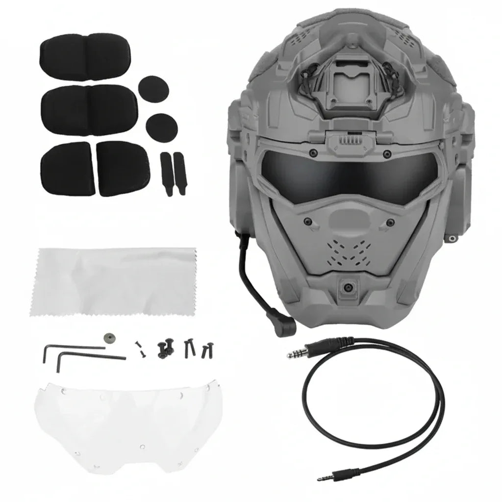 Casque airsoft avec lunette - Surplus militaire