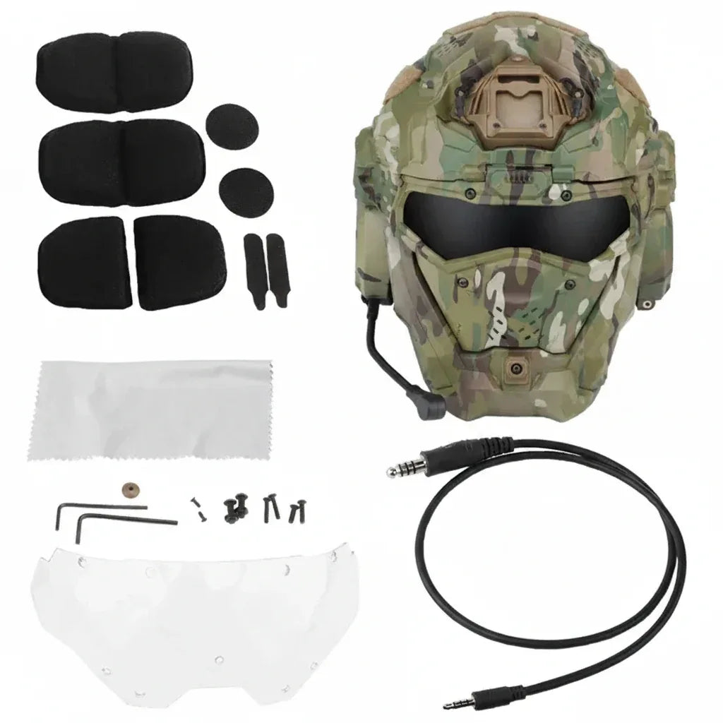 Casque airsoft avec lunette - Surplus militaire
