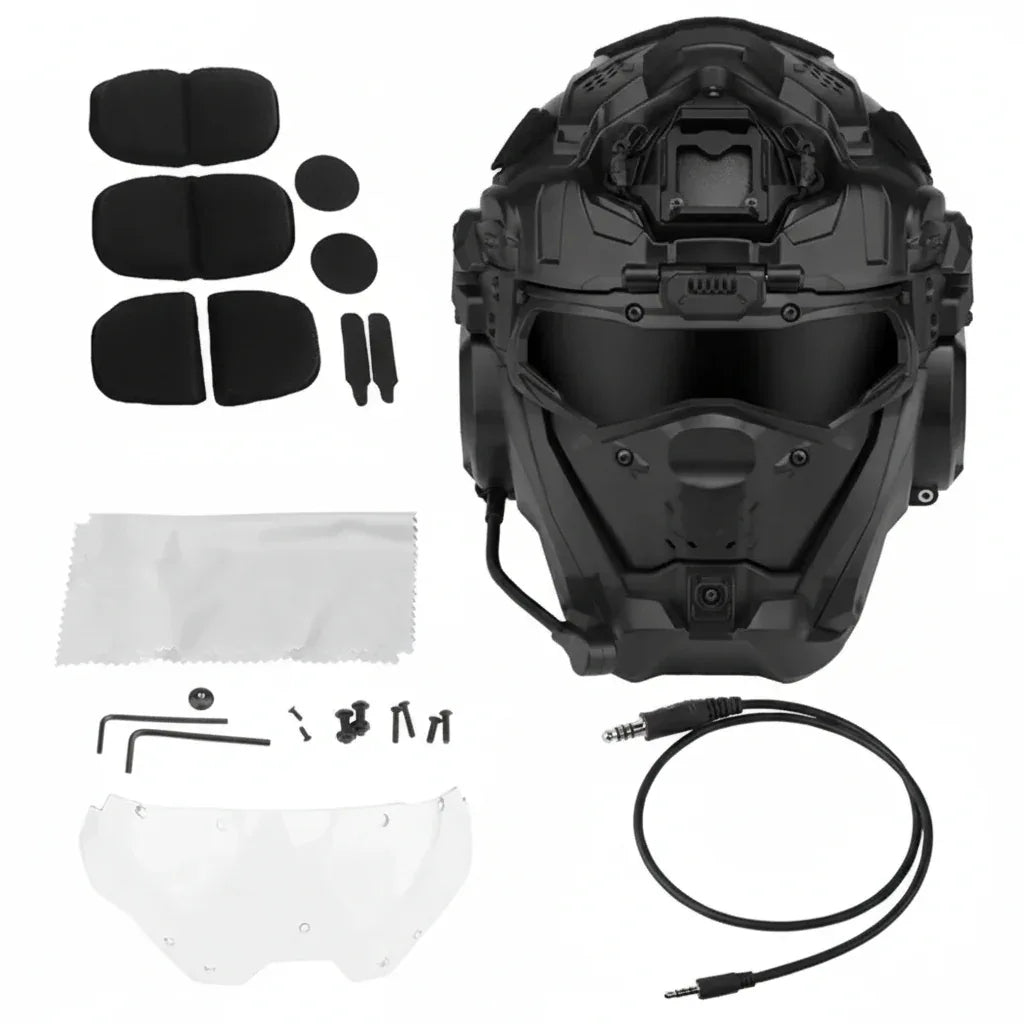 Casque airsoft avec lunette - Surplus militaire