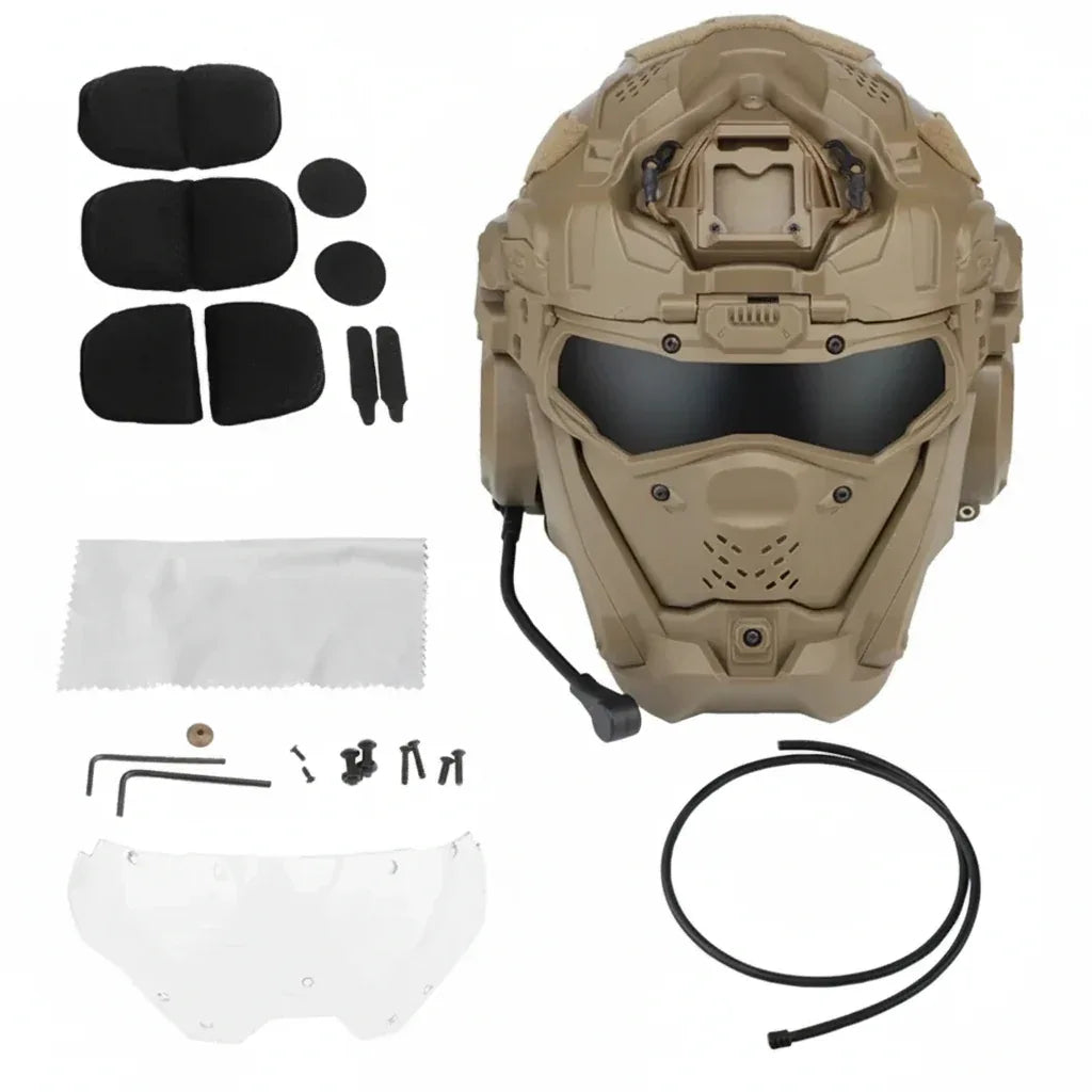 Casque airsoft avec lunette - Surplus militaire