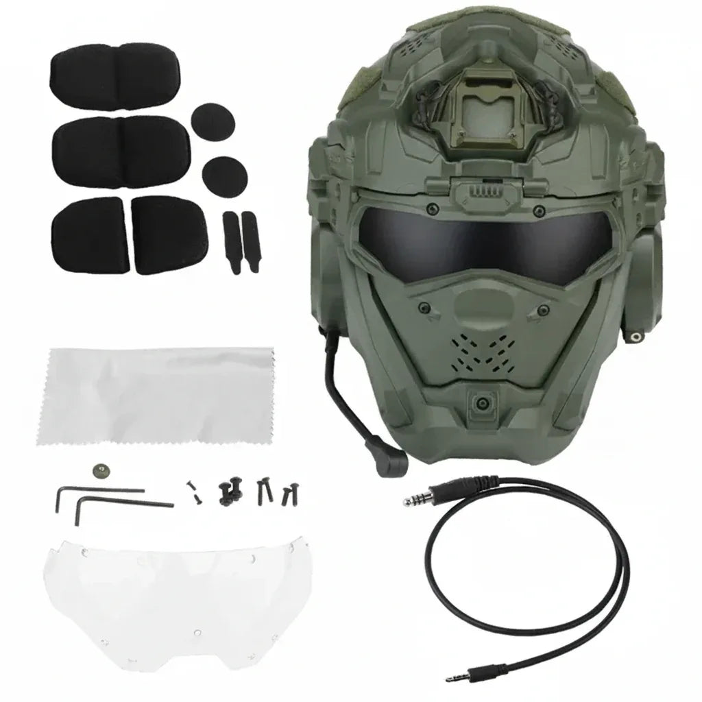 Casque airsoft avec lunette - Surplus militaire