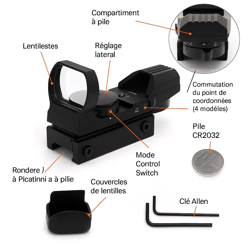 Viseur point rouge rail 11 mm - Surplus militaire