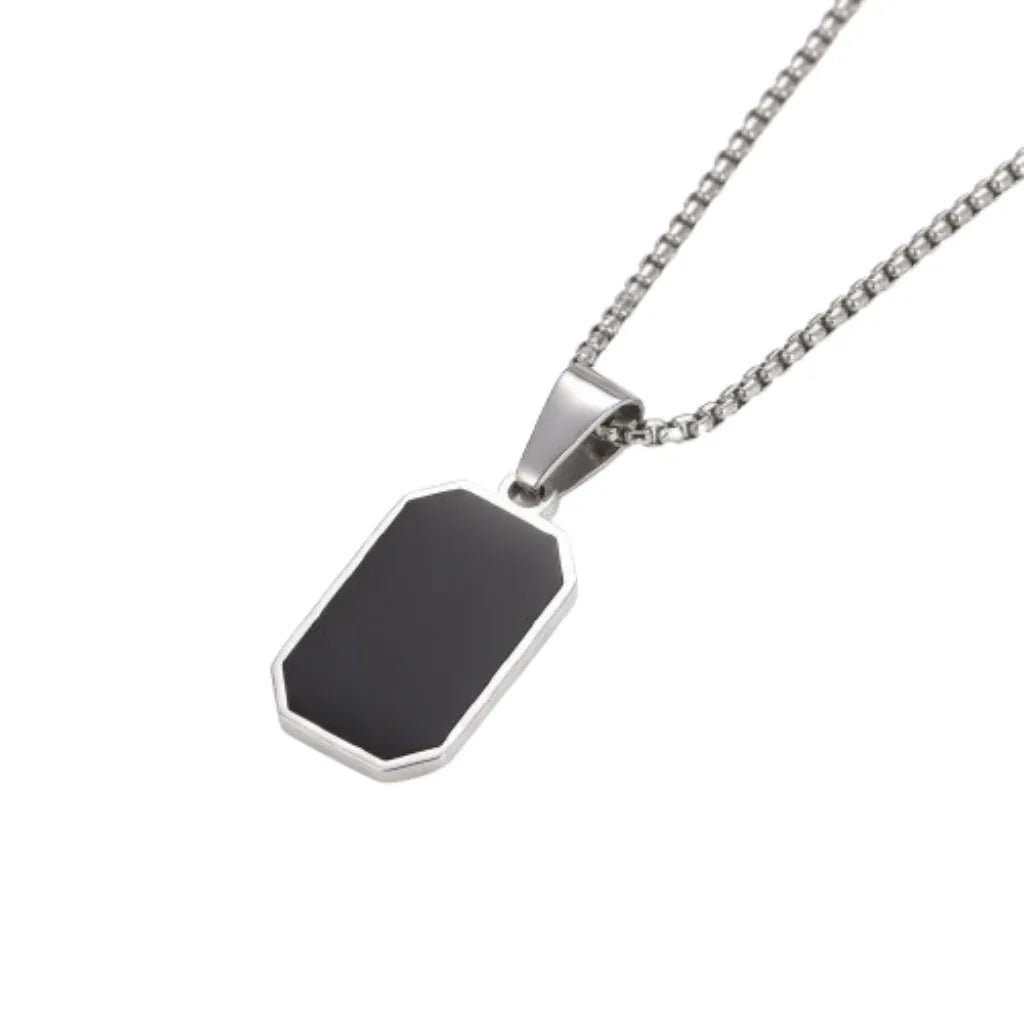 Collier plaque militaire noir - Surplus militaire