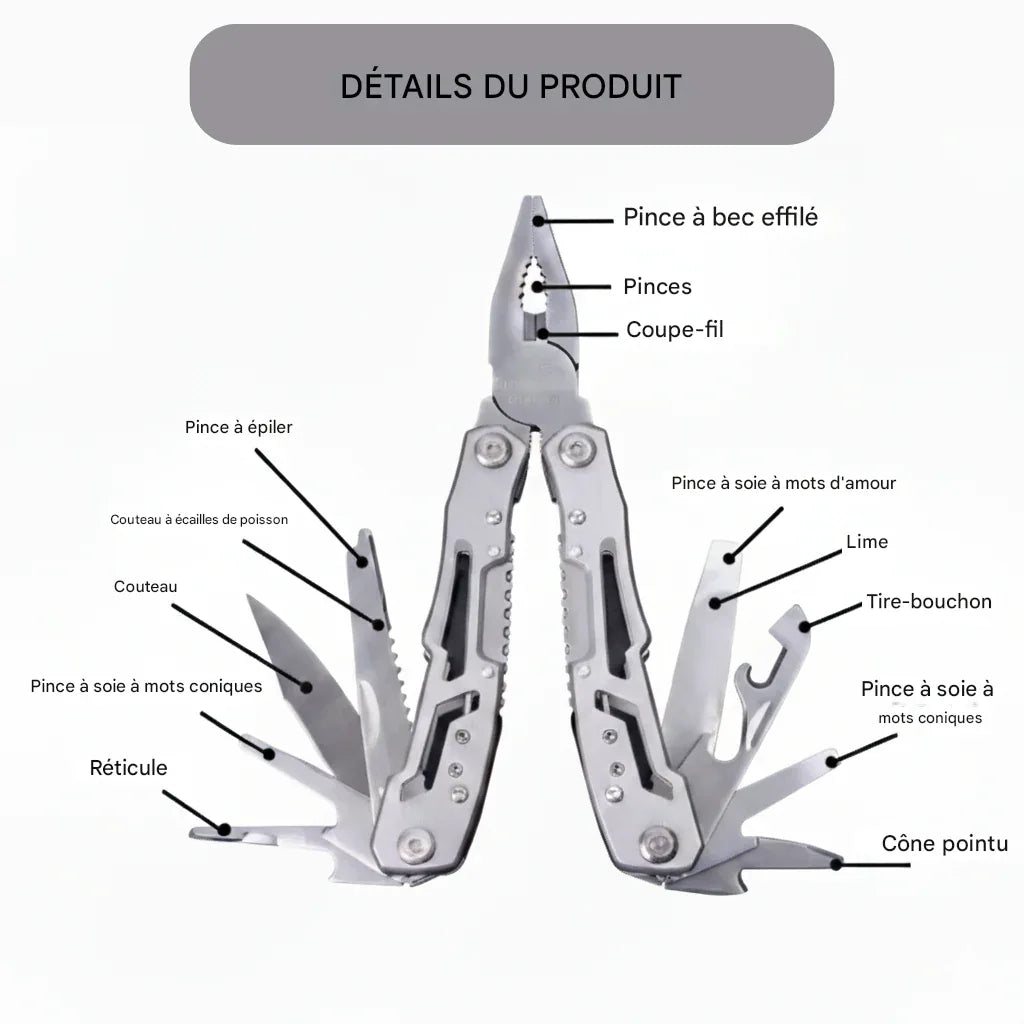 Couteau multifonction survie - Surplus militaire