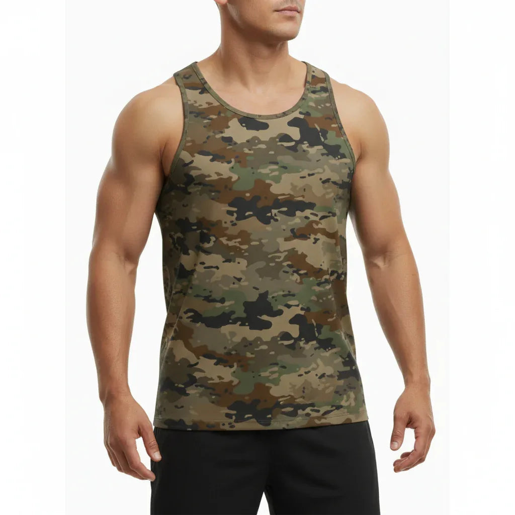 Debardeur camouflage marron - Surplus militaire