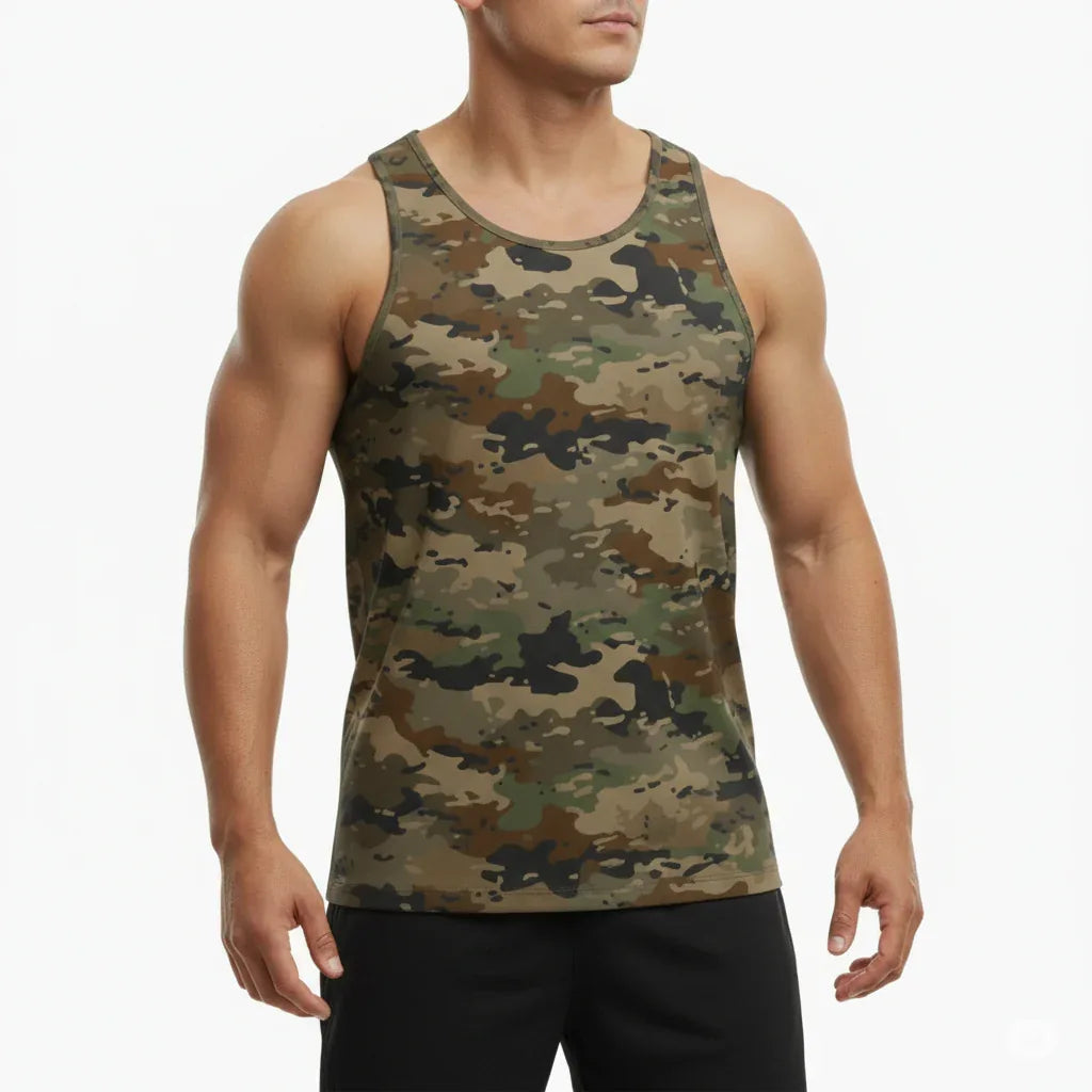 Debardeur camouflage vert - Surplus militaire