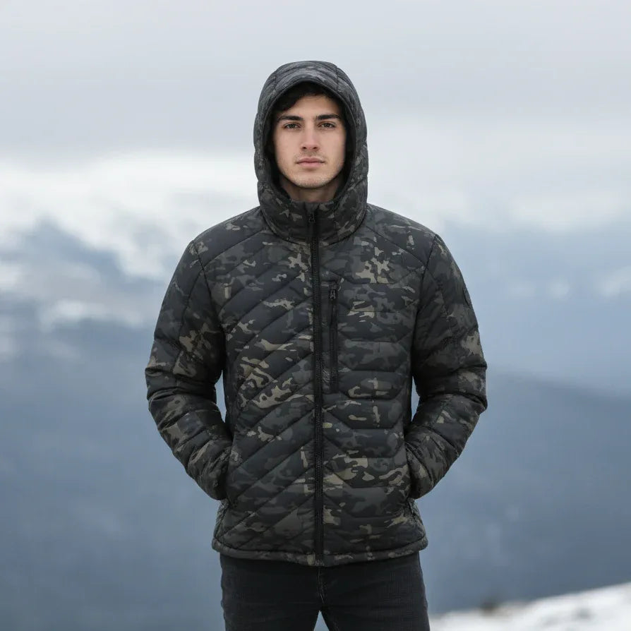 Doudoune camouflage noir - Surplus militaire