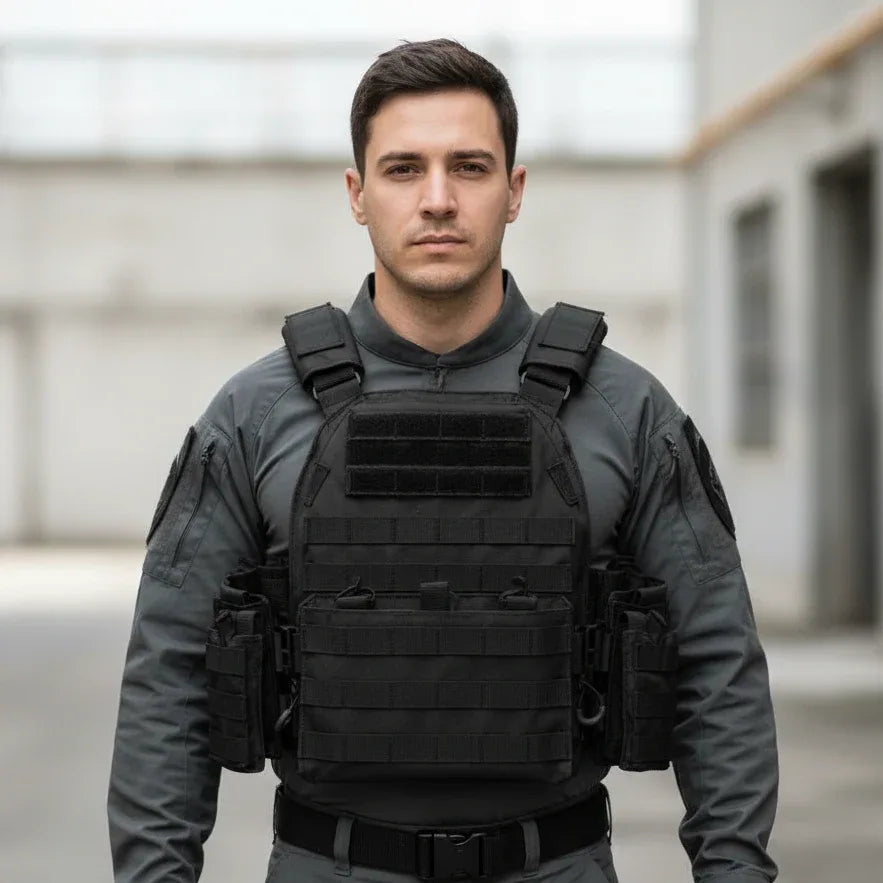 Gilet tactique noir - Surplus militaire