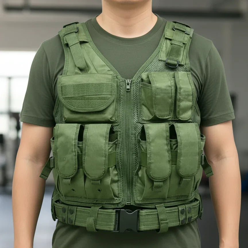 Gilet tactique olive - Surplus militaire