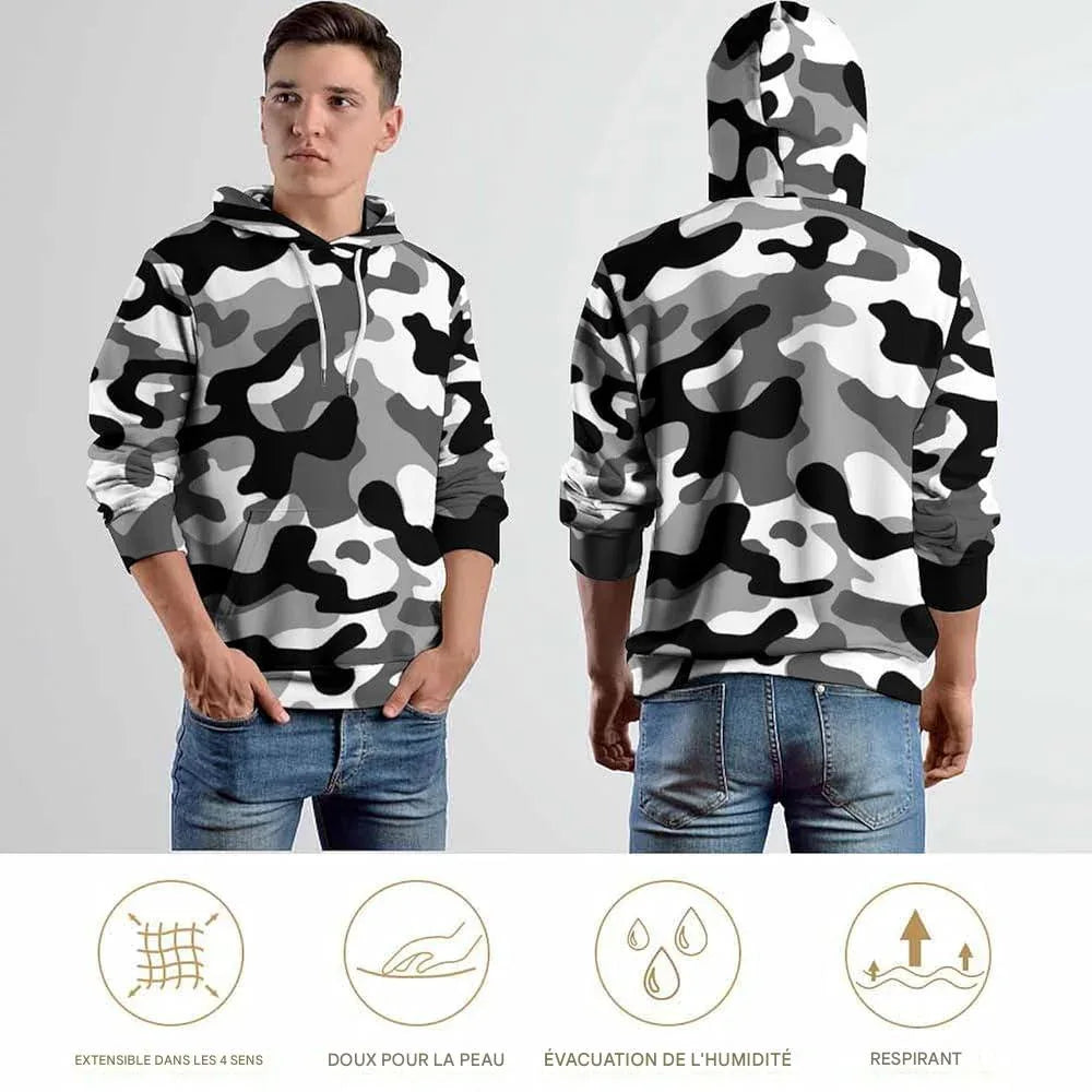 Grey camo hoodie - Surplus militaire