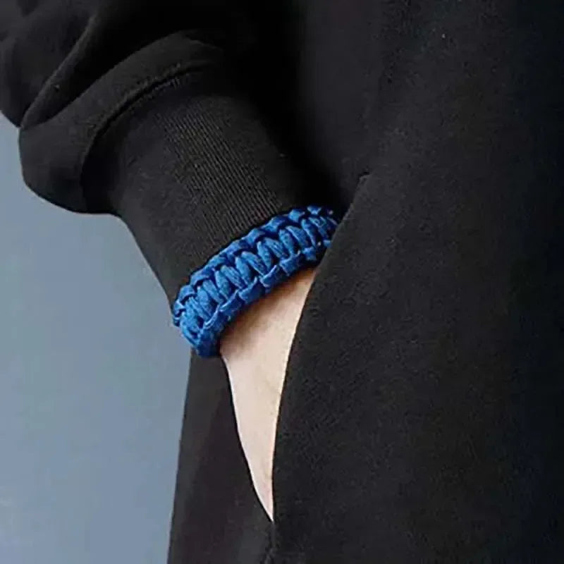 Bracelet paracorde bleu - Surplus militaire