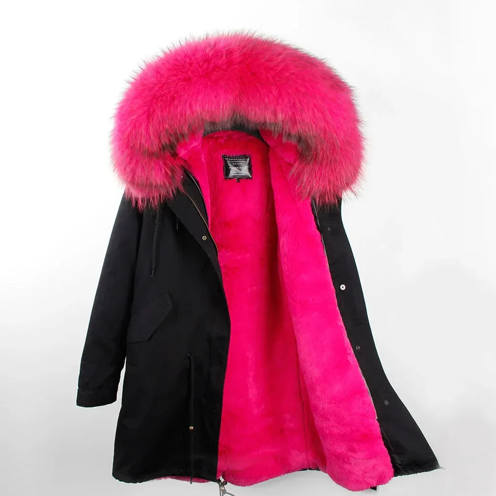 Manteau militaire fourrure rose - Surplus militaire