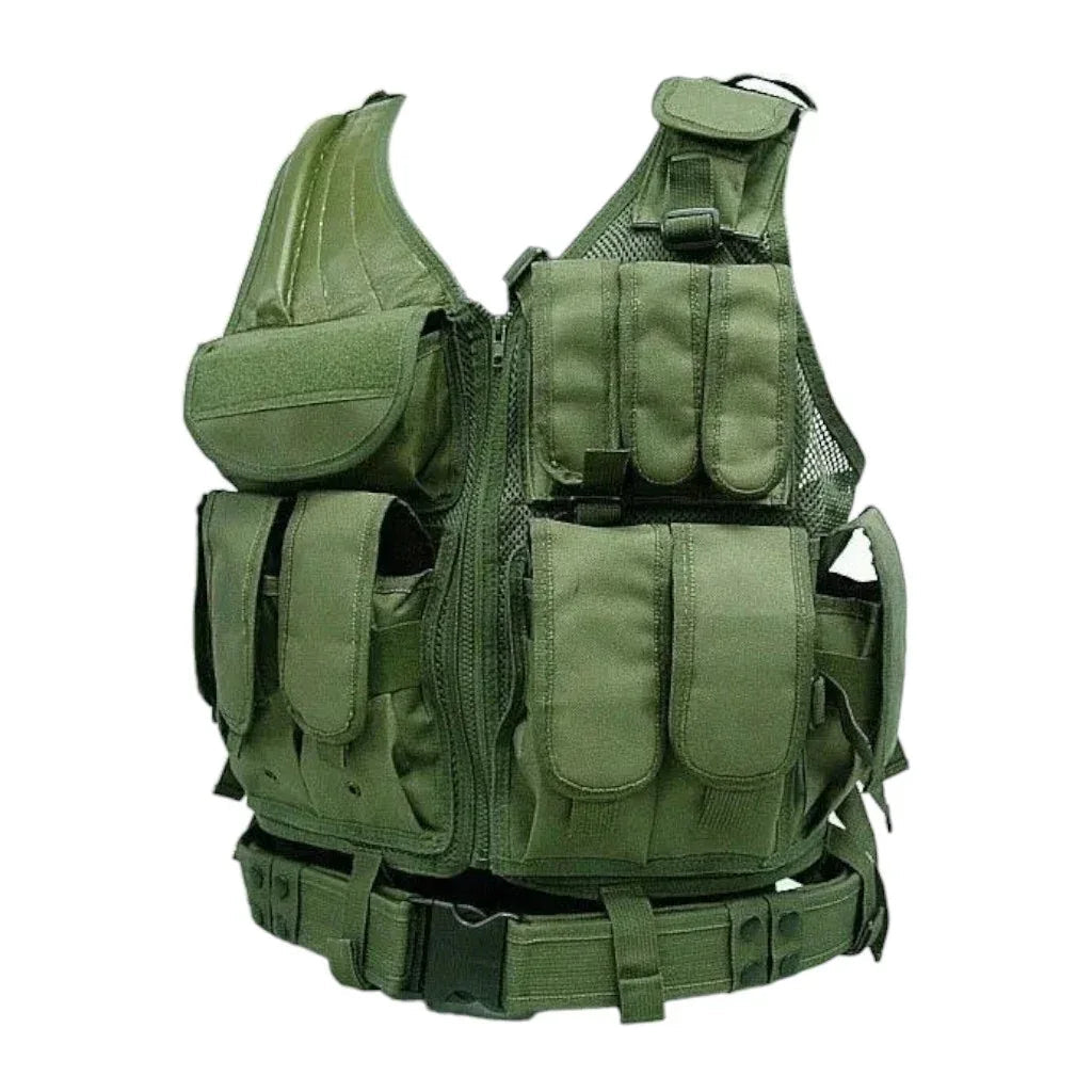 Gilet tactique olive - Surplus militaire