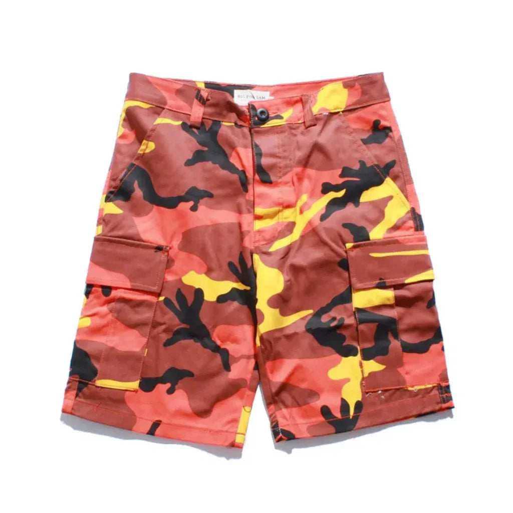 Orange camo shorts - Surplus militaire