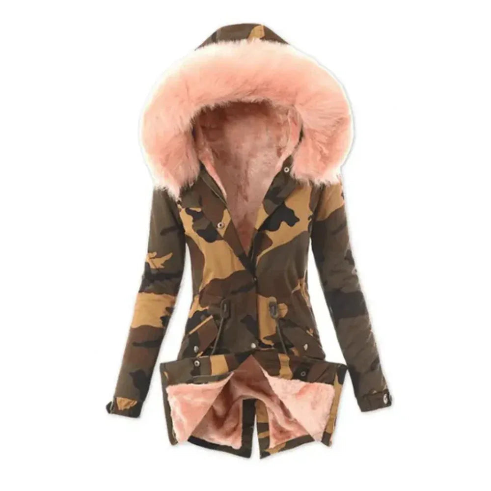 Parka militaire fourrure rose - Surplus militaire
