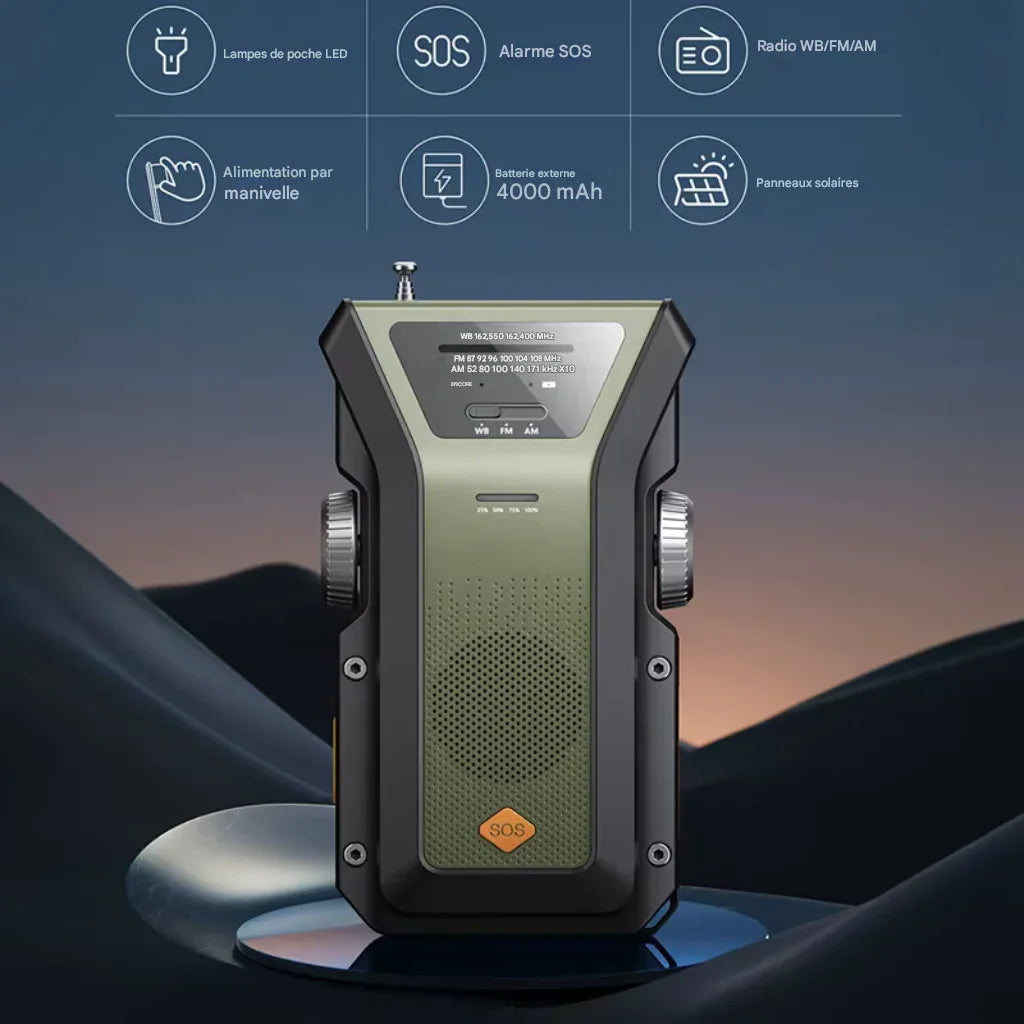 Radio solaire dynamo - Surplus militaire