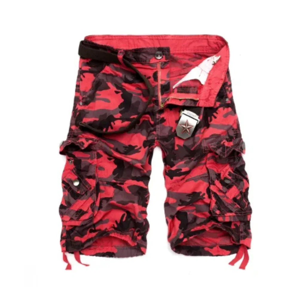 Red camo shorts - Surplus militaire