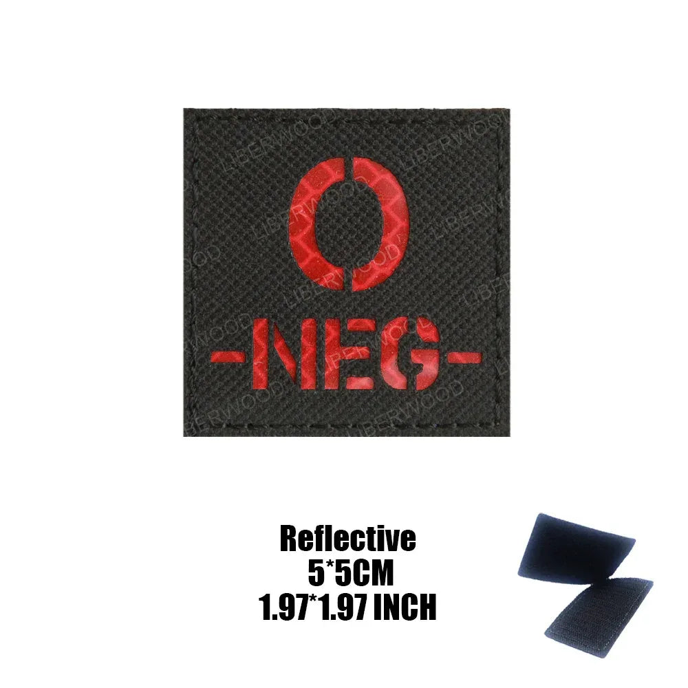 Patch groupe sanguin militaire - Surplus militaire