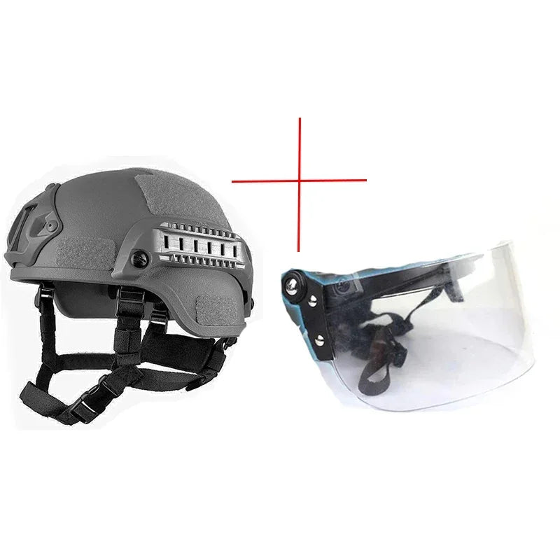 Casque airsoft avec visiere - Surplus militaire