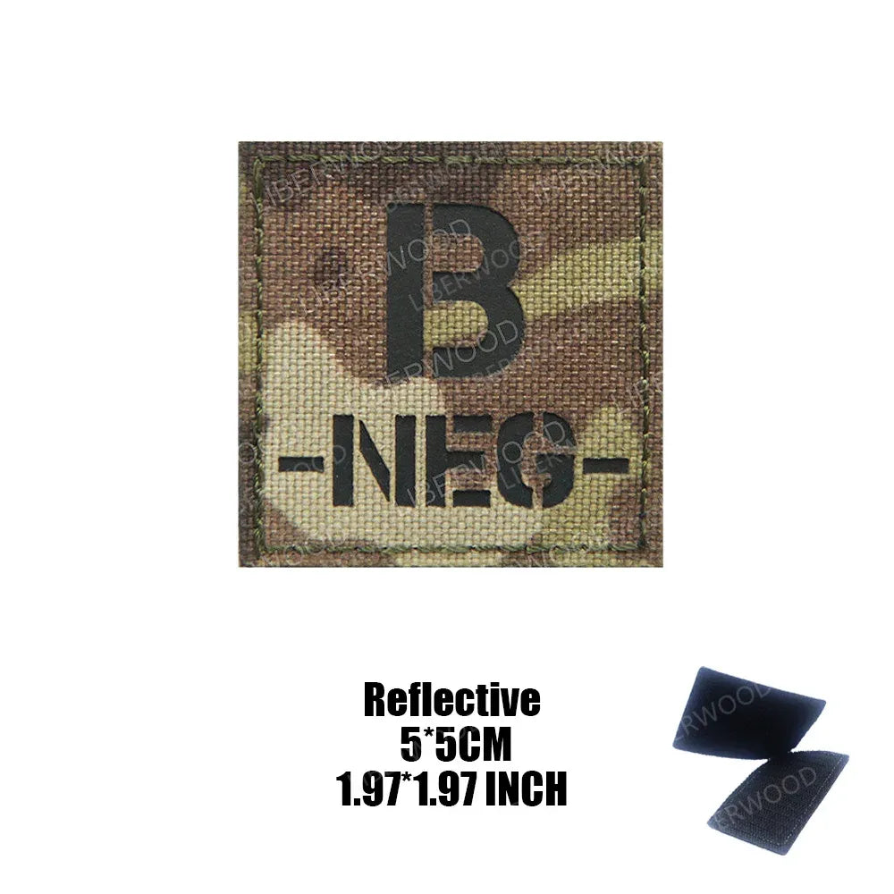 Patch groupe sanguin militaire - Surplus militaire