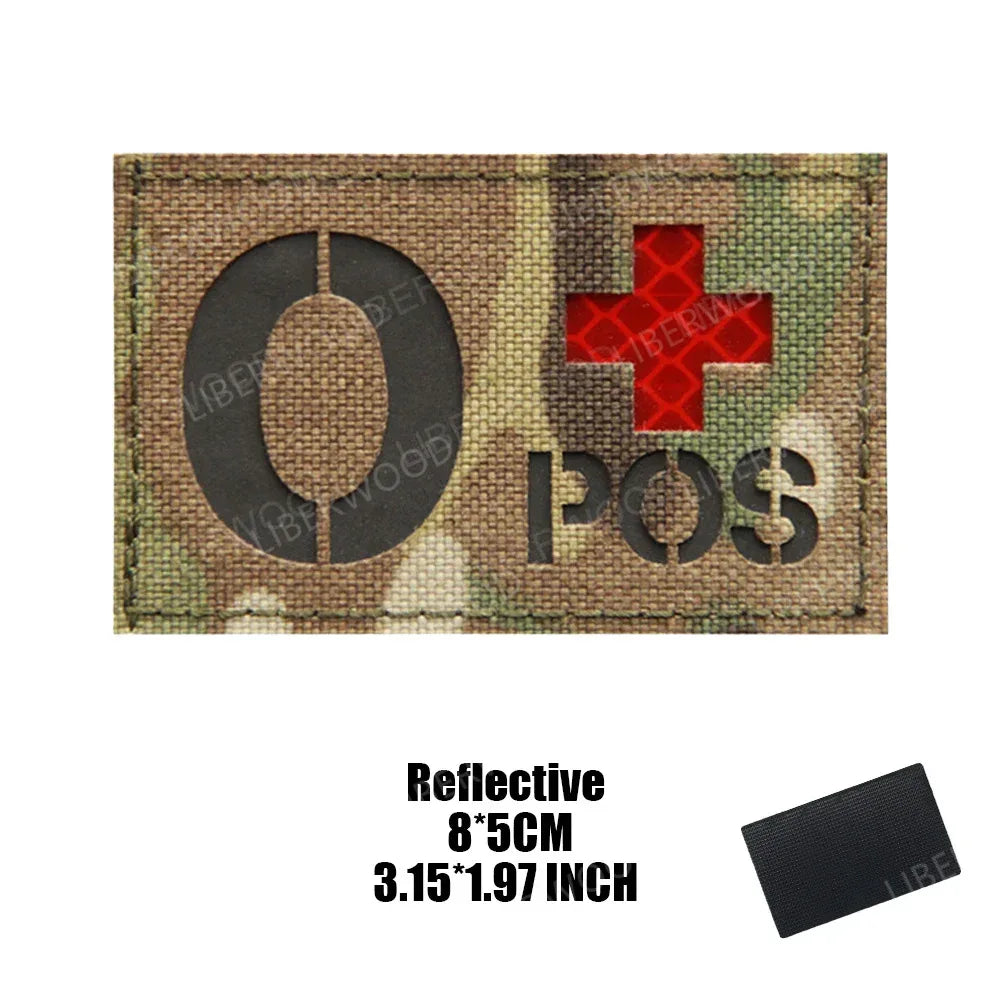 Patch groupe sanguin militaire - Surplus militaire