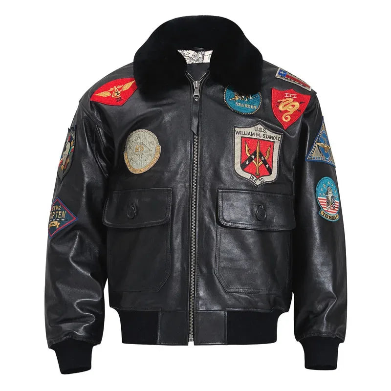 Veste cuir militaire - Surplus militaire