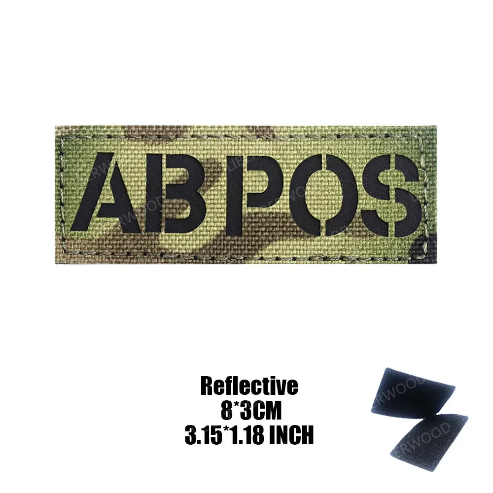 Patch groupe sanguin militaire - Surplus militaire