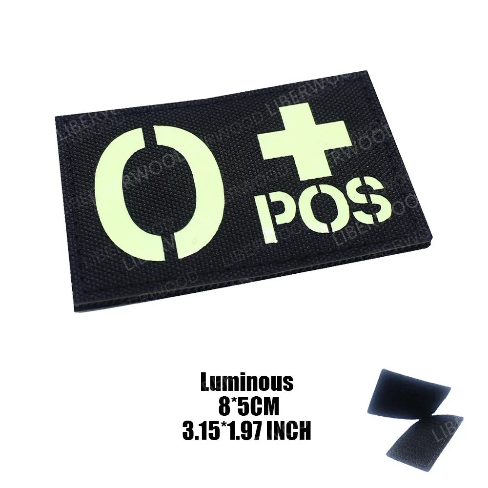 Patch groupe sanguin militaire - Surplus militaire