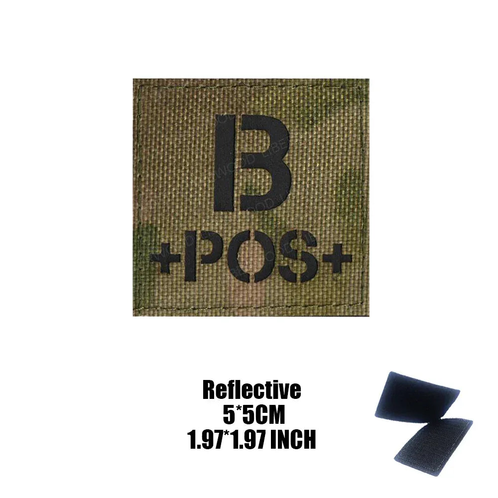 Patch groupe sanguin militaire - Surplus militaire