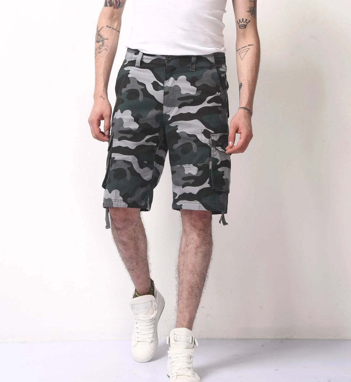 Bermuda cargo camouflage homme - Surplus militaire