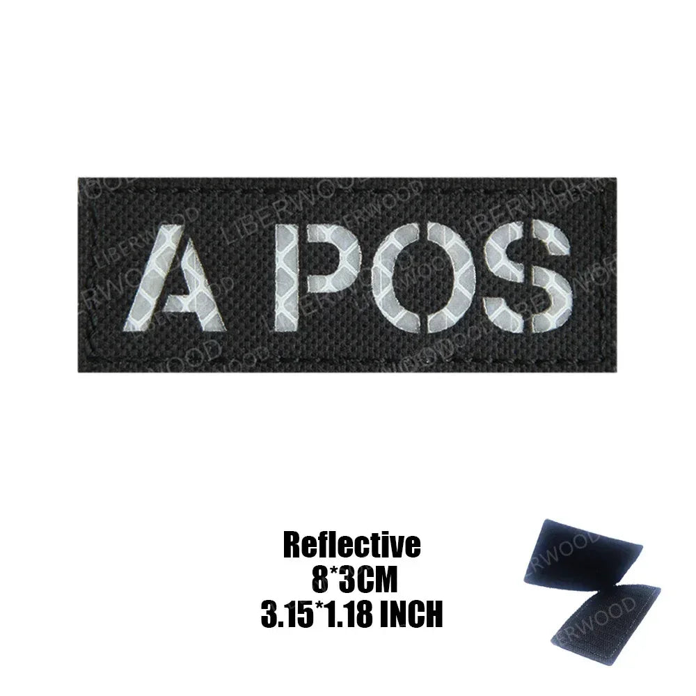 Patch groupe sanguin militaire - Surplus militaire
